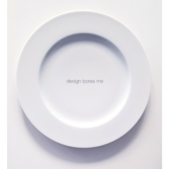 YVES DESHOULIERES FRANCE "DESIGN BORES ME" FINE CHINA LIMOGES PORCELAIN PLATE - Picture 9 of 9